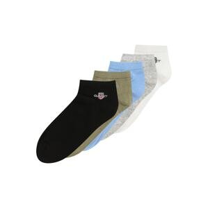GANT Ponožky  svetlomodrá / sivá melírovaná / olivová / čierna / biela