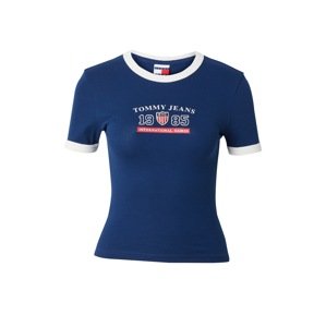 Tommy Jeans Tričko 'ARCHIVE GAMES'  modrá / červená / biela
