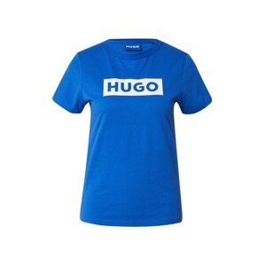 HUGO Blue Tričko 'Classic'  kráľovská modrá / biela