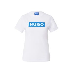 HUGO Blue Tričko 'Classic'  modrá / biela