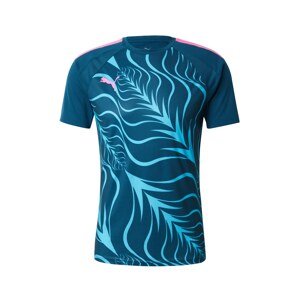 PUMA Funkčné tričko 'IndividualLIGA'  námornícka modrá / vodová / ružová
