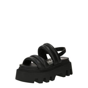 BUFFALO Remienkové sandále 'FLORA TS QUILT'  čierna