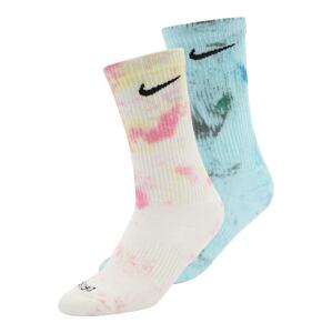 NIKE Športové ponožky 'Everyday Plus'  svetlomodrá / ružová / čierna / biela