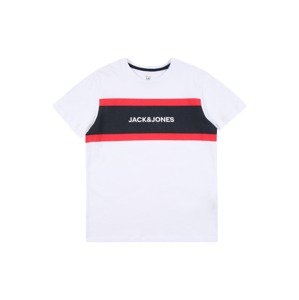 Jack & Jones Junior Tričko 'SHAKE'  svetločervená / čierna / biela