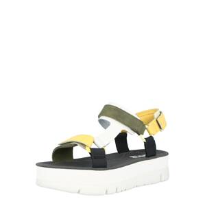 CAMPER Remienkové sandále  žltá / tmavozelená / čierna / biela