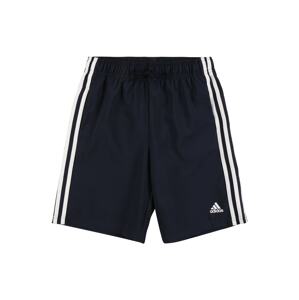 ADIDAS SPORTSWEAR Športové nohavice 'Essentials 3-Stripes Chelsea'  tmavomodrá / biela