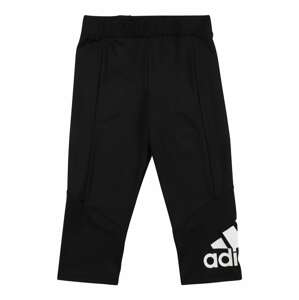 ADIDAS SPORTSWEAR Športové nohavice 'Designed 2 Move 3/4'  čierna / biela