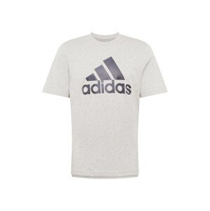 ADIDAS SPORTSWEAR Funkčné tričko 'Essentials Big Logo'  sivá melírovaná / čierna