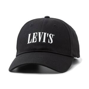 LEVI'S ® Čiapka 'Serif'  čierna / biela
