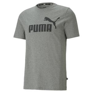 PUMA Tričko 'Essential'  sivá melírovaná / čierna