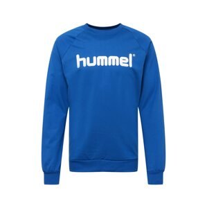 Hummel Športová mikina  modrá / biela