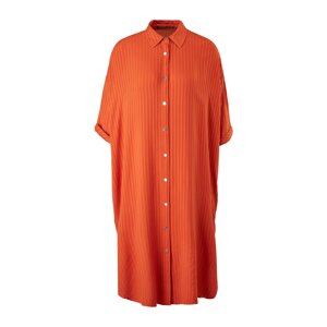 QS Košeľové šaty  oranžová / tmavooranžová