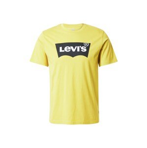 LEVI'S ® Tričko 'GRAPHIC CREWNECK TEE YELLOWS/ORANGES'  svetložltá / čierna / biela