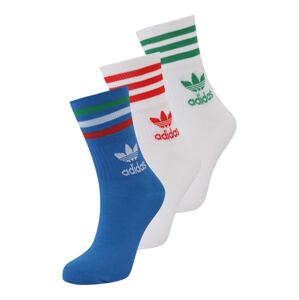 ADIDAS ORIGINALS Ponožky 'Crew '  nebesky modrá / zelená / červená / šedobiela
