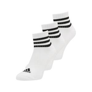 ADIDAS SPORTSWEAR Športové ponožky '3-stripes Cushioned Sportswear -cut 3 Pairs'  čierna / biela