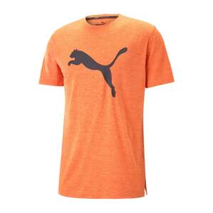 PUMA Funkčné tričko 'TRAIN FAV HEATHER CAT'  antracitová / oranžová melírovaná