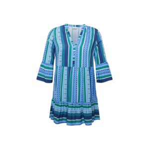 ONLY Carmakoma Košeľové šaty 'Marrakesh'  modrá / azúrová / zelená / biela