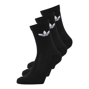 ADIDAS ORIGINALS Ponožky 'Trefoil Cushion Crew '  čierna / biela