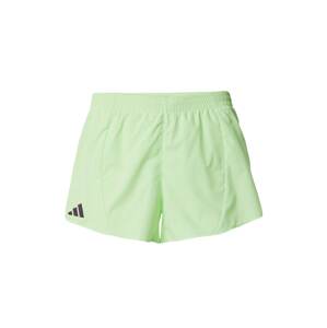 ADIDAS PERFORMANCE Športové nohavice 'Adizero Essentials'  pastelovo zelená / čierna