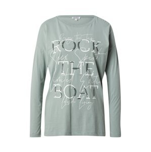 Soccx Tričko 'Rock the Boat'  mätová / jedľová / biela