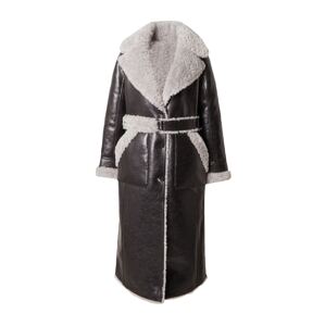Urban Code Zimný kabát  svetlosivá / čierna