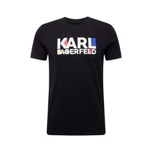 Karl Lagerfeld Tričko  modrá / červená / čierna / biela