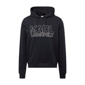 Karl Lagerfeld Mikina  tmavomodrá / šedobiela