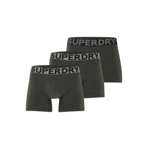 Superdry Boxerky  sivá / čierna / čierna melírovaná