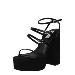 STEVE MADDEN Remienkové sandále 'Elavator'  čierna / priehľadná