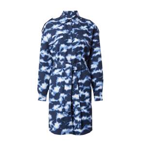 Pepe Jeans Košeľové šaty 'BURNET'  námornícka modrá / svetlomodrá / biela