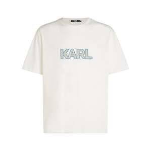 Karl Lagerfeld Tričko  modrá / sivá / biela