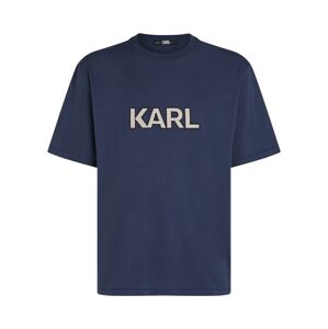 Karl Lagerfeld Tričko  béžová / modrá