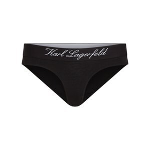 Karl Lagerfeld Nohavičky 'Hotel'  čierna / biela
