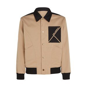 Karl Lagerfeld Prechodná bunda  farba ťavej srsti / čierna