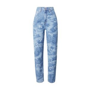 Tommy Jeans Džínsy 'MOM JeansS'  modrá denim / svetlomodrá