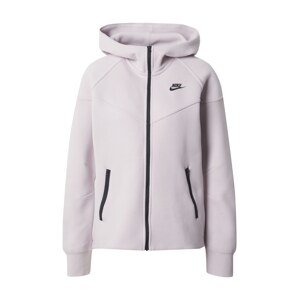 Nike Sportswear Športová bunda 'Tech Fleece'  pastelovo fialová / čierna