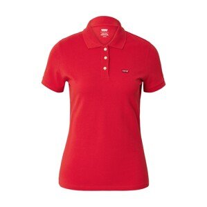LEVI'S ® Tričko 'Levi's HM Polo'  červená / tmavočervená / biela