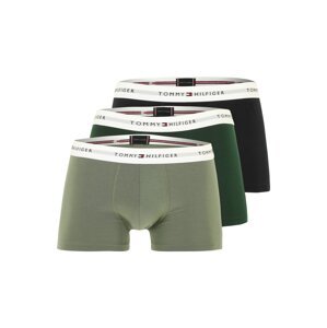 Tommy Hilfiger Underwear Boxerky 'Essential'  tmavomodrá / sivobéžová / zelená / biela