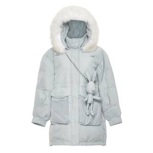 MYMO Zimná bunda  svetlomodrá / biela