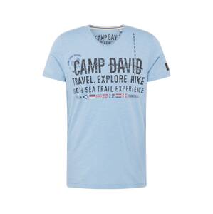 CAMP DAVID Tričko  modrá / svetlomodrá / červená / čierna