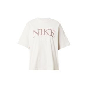 Nike Sportswear Tričko  staroružová / biela