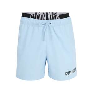 Calvin Klein Swimwear Plavecké šortky 'Intense Power'  svetlomodrá / čierna / biela