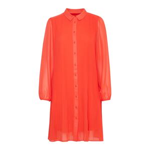ICHI Košeľové šaty 'NALLY'  oranžovo červená