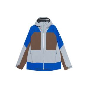 4F Outdoorová bunda  modrosivá / hnedá / tmavohnedá