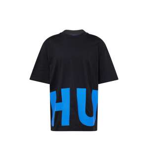 HUGO Blue Tričko 'Nannavaro'  azúrová / čierna