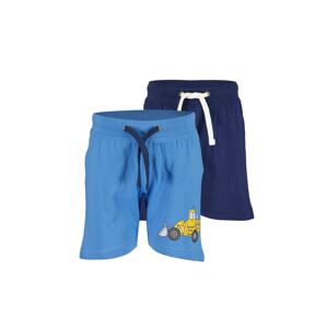 BLUE SEVEN Nohavice  modrá / námornícka modrá / žltá / čierna