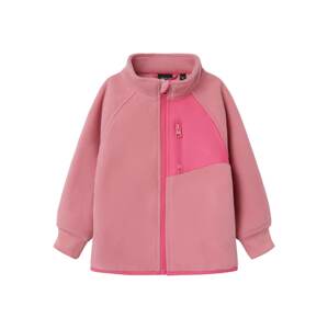 NAME IT Flisová bunda  ružová / svetloružová