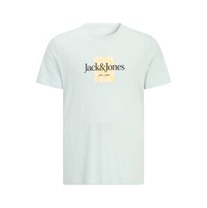 Jack & Jones Plus Tričko 'LAFAYETTE'  svetlomodrá / žltá / čierna
