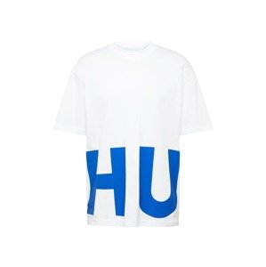 HUGO Tričko 'Nannavaro'  modrá / biela