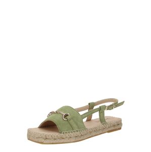 espadrij l´originale Remienkové sandále  trávovo zelená